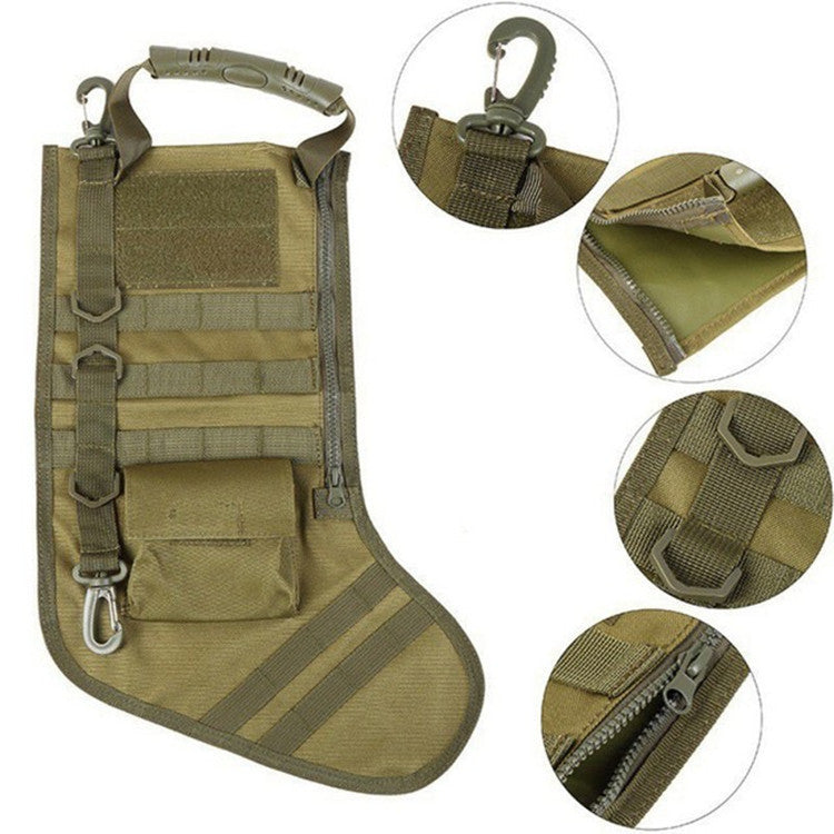 Military Christmas Stockings Bag Outdoor Hanging Ornament - Festive & Party Supplies