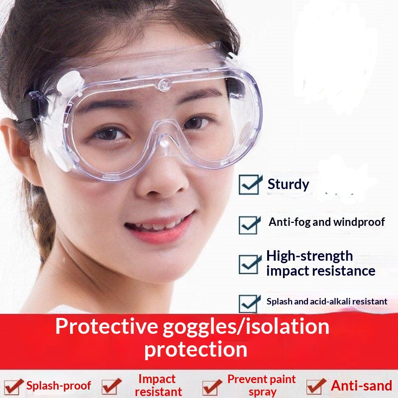 Full Enclosed Anti-Fog Safety Goggles - Clear Protective Eyewear
