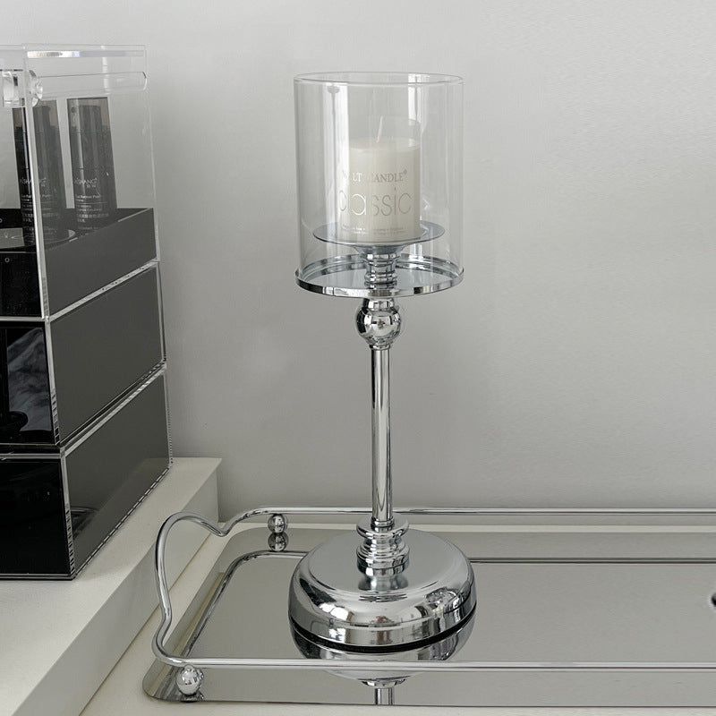 Elegant Candle Holder for Home Decor - Retro Romantic Atmosphere, Multiple Sizes & Finishes