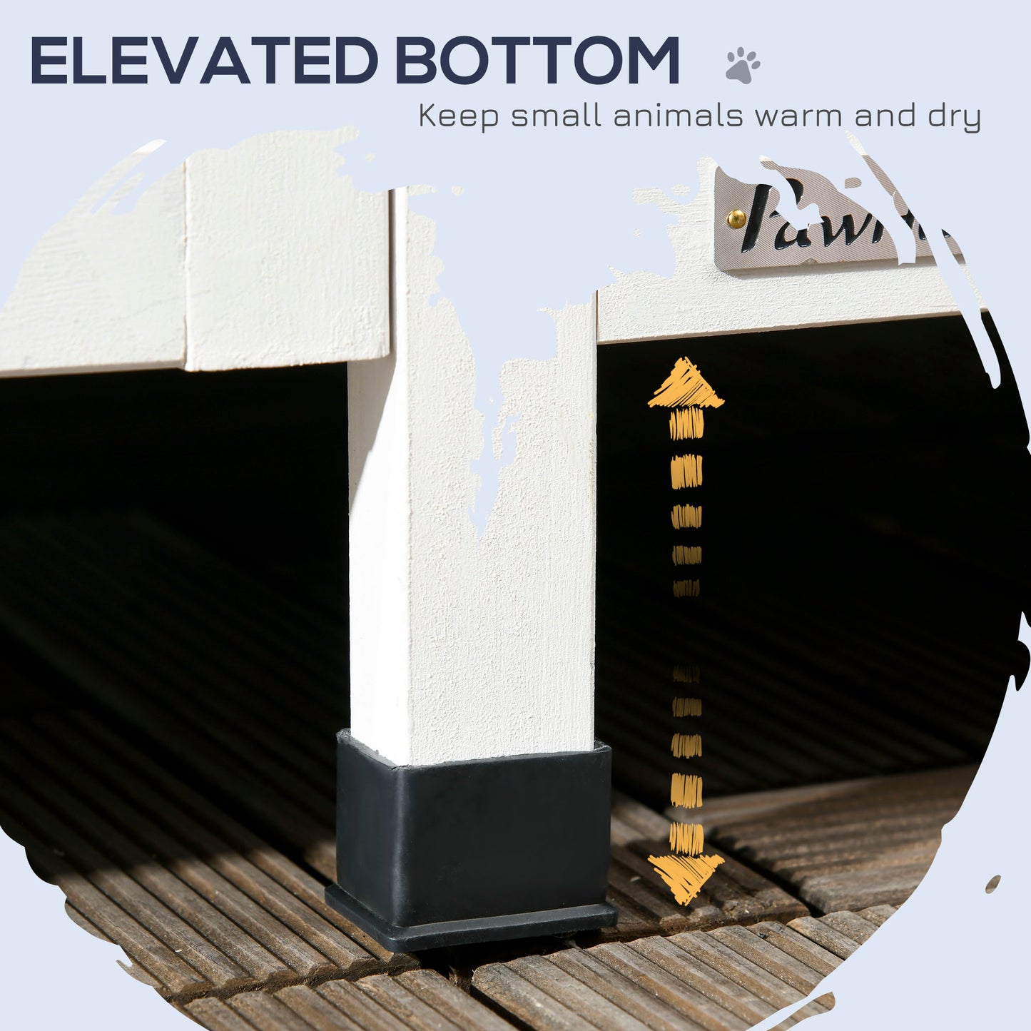 Outdoor Cat House with Weather-Resistant Roof & Garden Bed - Gray, 850x590x230mm