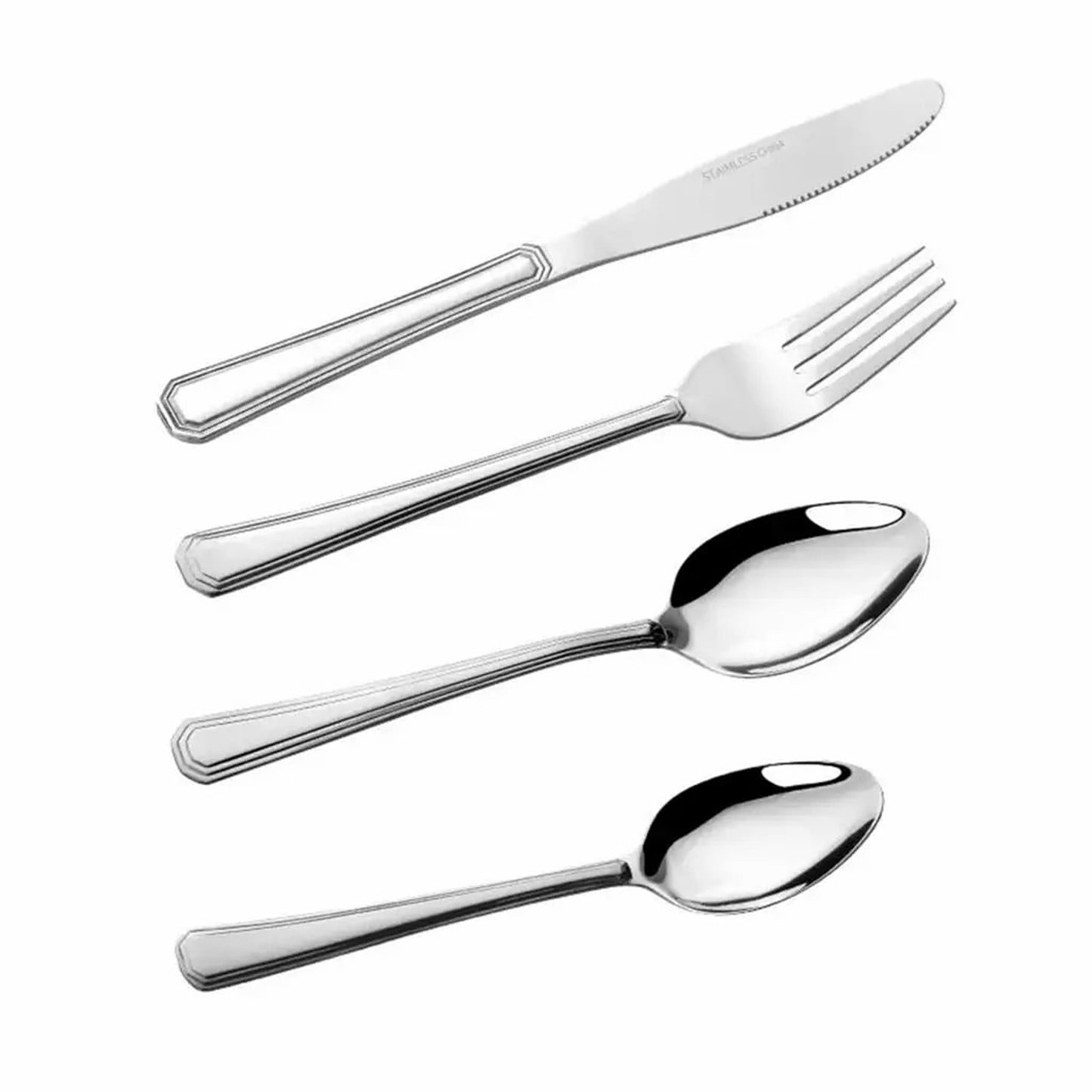 16-Piece Premium Stainless Steel Silverware Set for 4 - Elegant Utensils