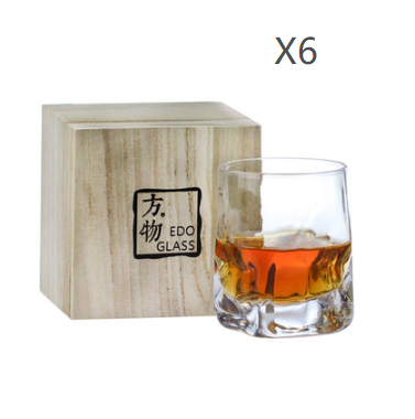 Heat-Resistant Lead-Free Crystal Whiskey Glass Set - Multiple Quantities