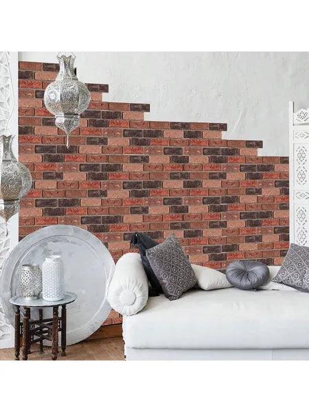 30pcs Waterproof 3D Faux Brick Wall Panels - Peel & Stick