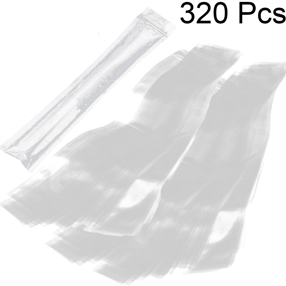 320 Clear Ice Popsicle Bags with Funnel - Party Supplies