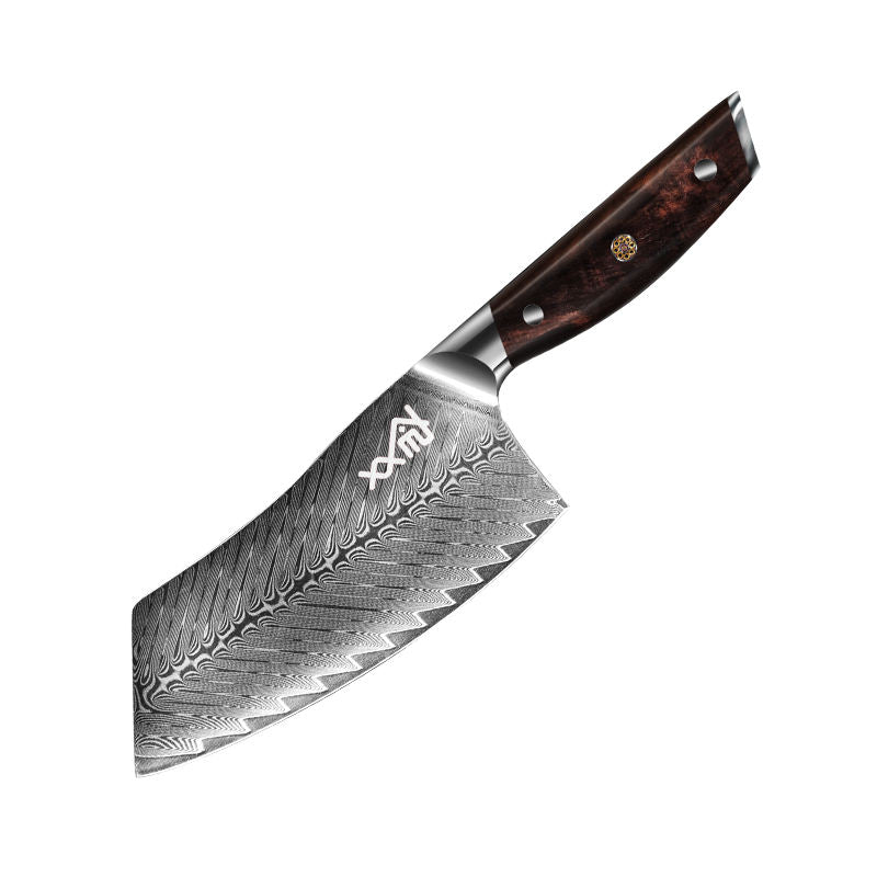 Damascus Kitchen Knife for Meat and Fruit Cutting - Versatile Chef's Knife