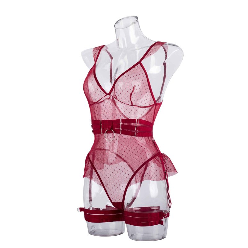 Lace Mesh Strap Garter Body-Shaping Corsets for Women