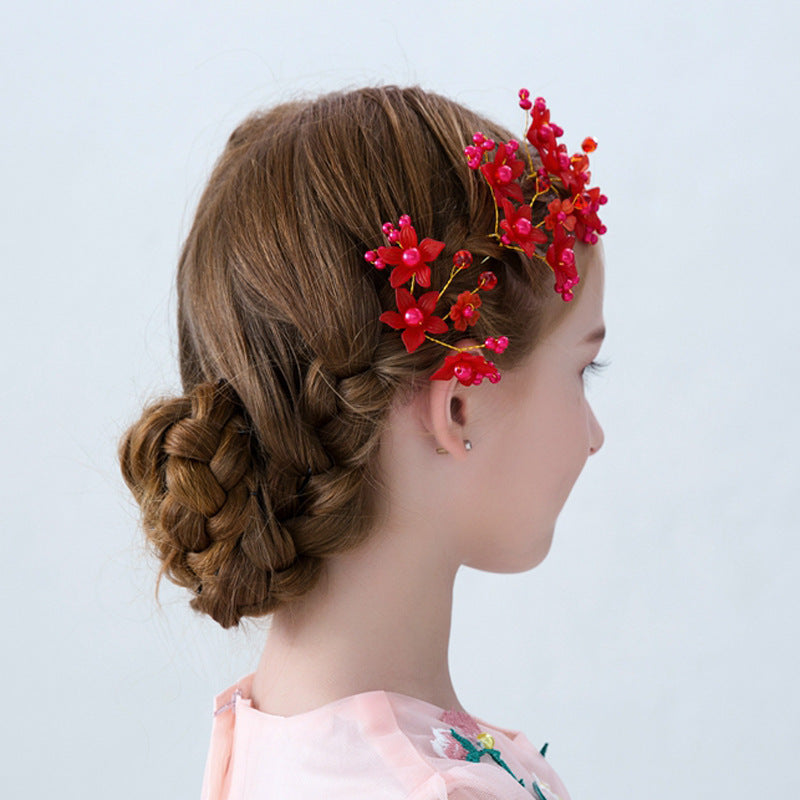 Children's Pearl Hairpin Set - 4 Piece
