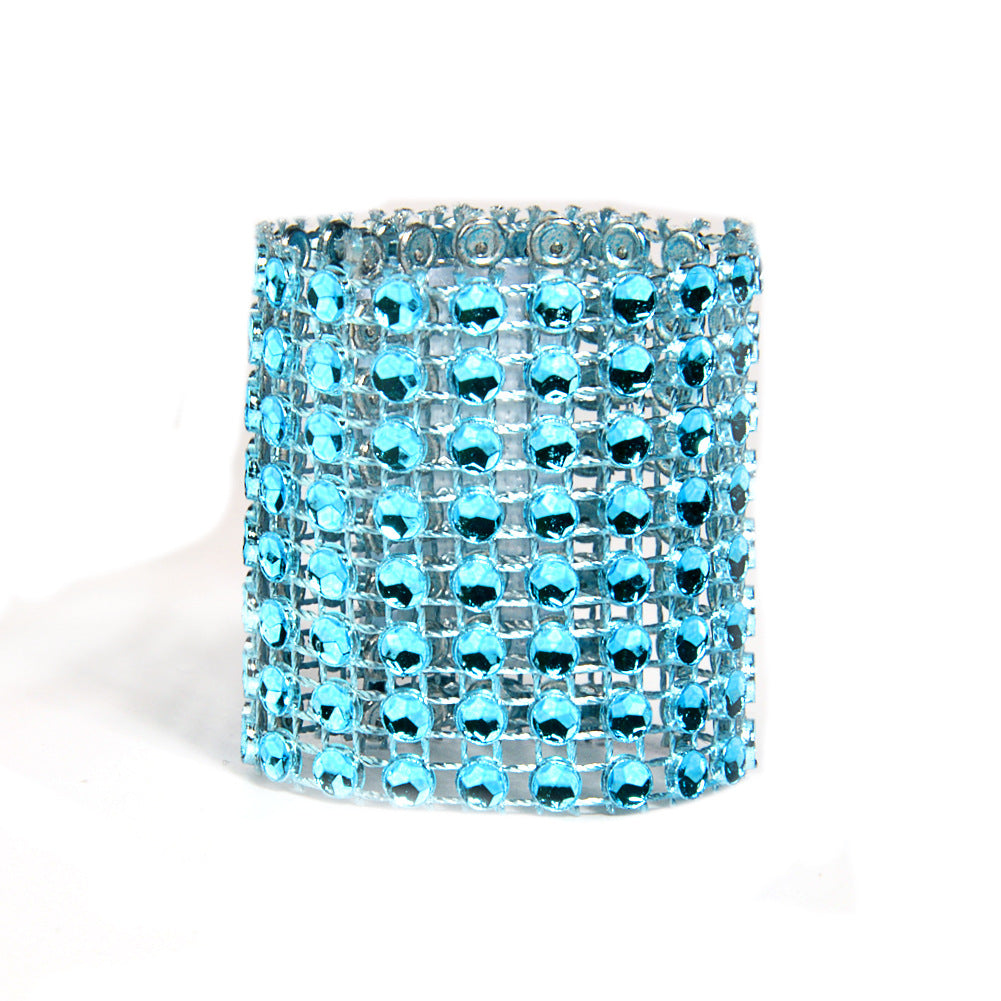Set of 10 Napkin Rings for Hotel & Home Table Settings - Multiple Colors