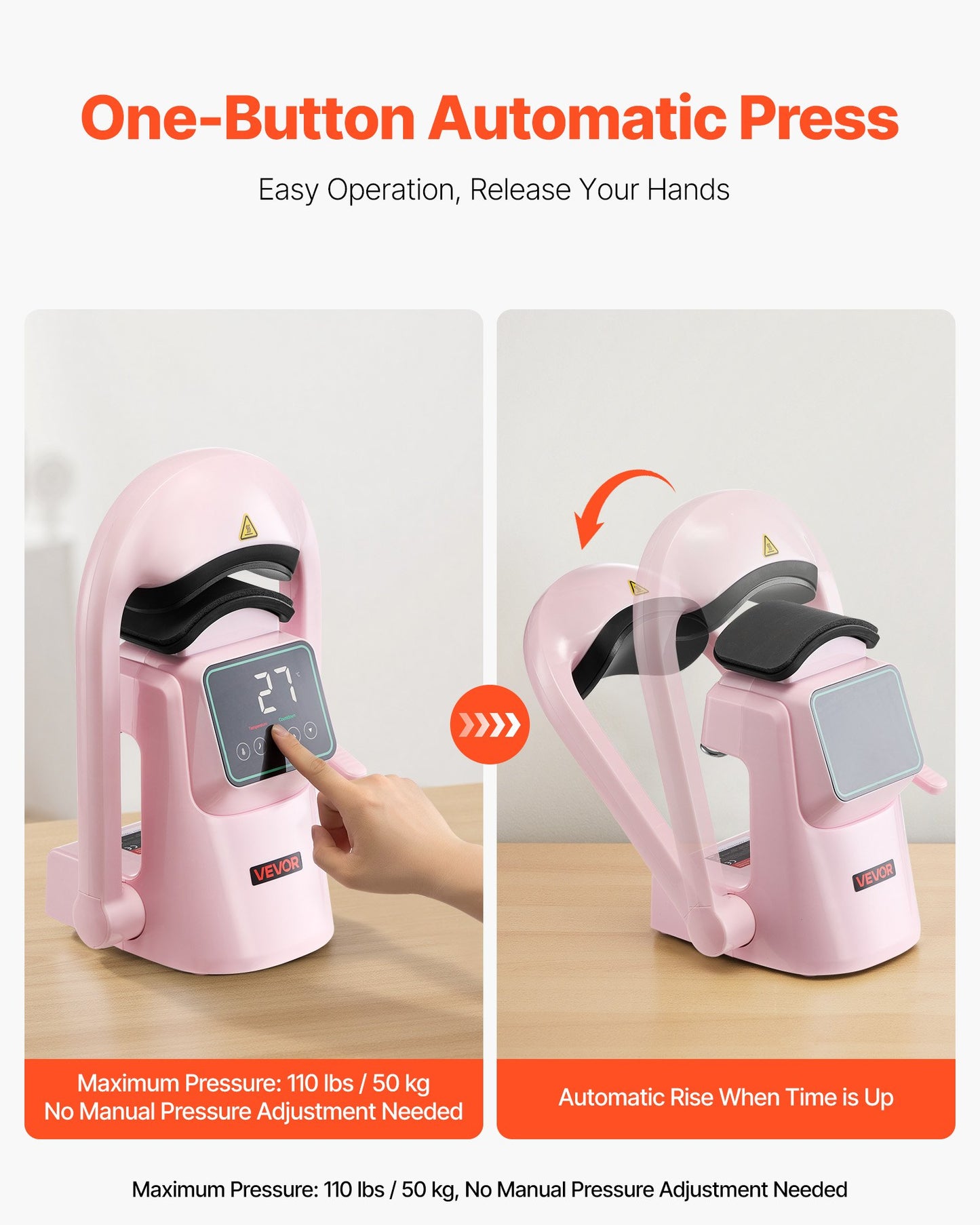 Automatic Hat Heat Press Machine for Caps and Hats with Interchangeable Platens
