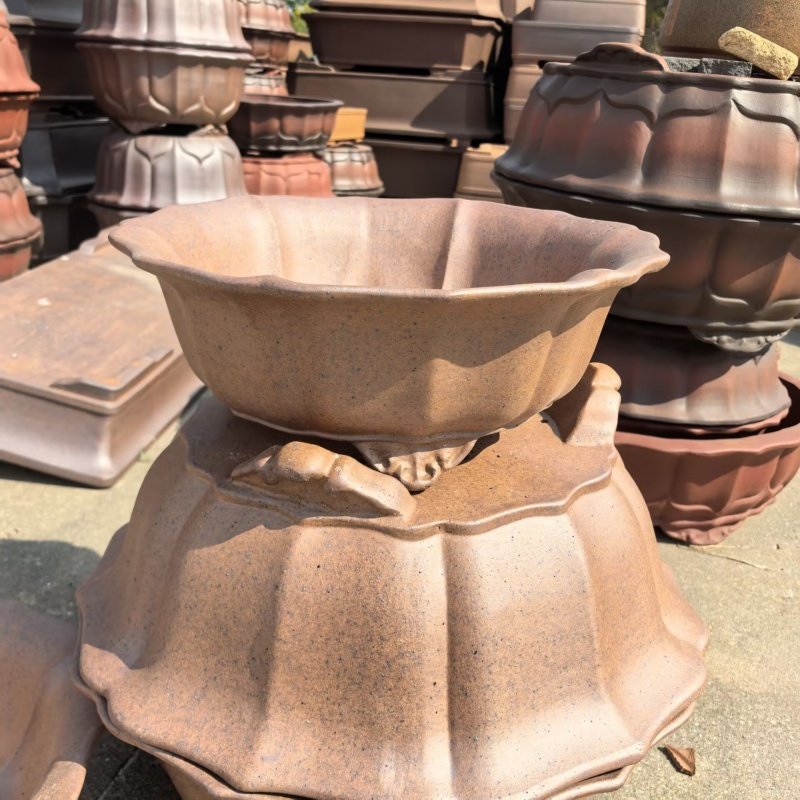 Ceramic Bonsai Pot Large 45cm Diameter Outdoor Plant Container