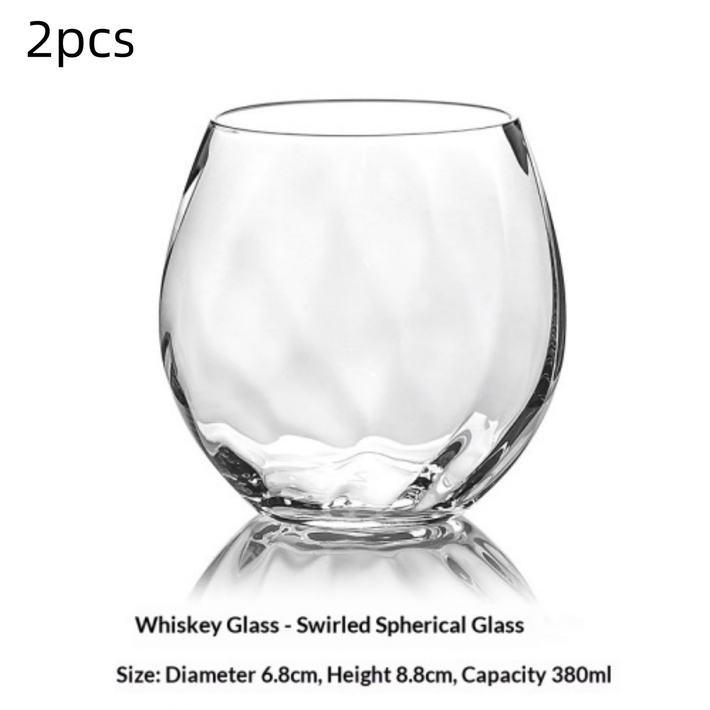 Lead-Free Glass Whiskey Shot Glass - Modern Minimalist Drinkware