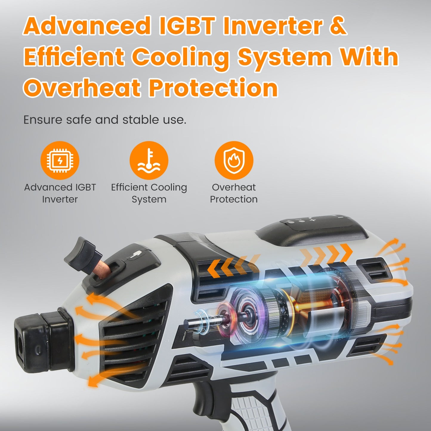 Portable 110V 120Amp Welding Machine with Accessories - Handheld ARC Welder