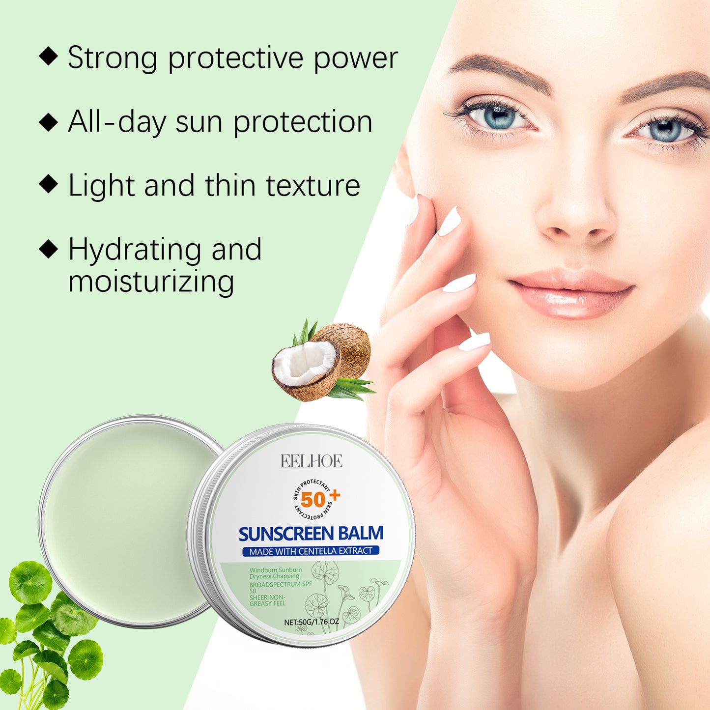 Centella Sunscreen Moisturizer - Lightweight UV Protection Cream
