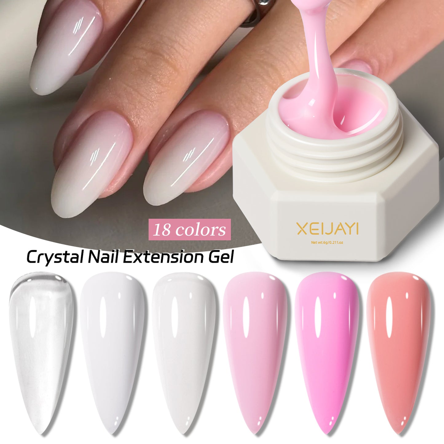Canned Nail Extension Gel Solid Sculpting Nail Art Kit - Multiple Specifications
