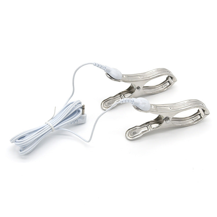 Electric Shock Nipple Clamp Pulse Therapy Toys for Adult Wellness