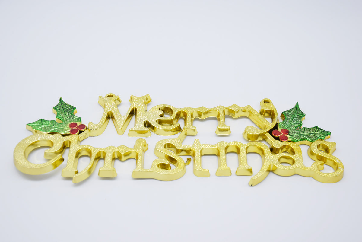 Christmas Three Dimensional English Decoration Sign for Holiday Home Decor