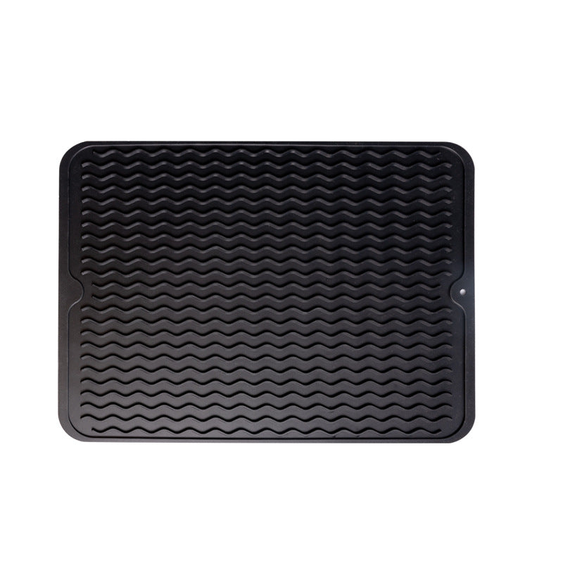 Silicone Drain Pad Non-Slip Kitchen Sink Mat High Temp Resistant 40x30cm