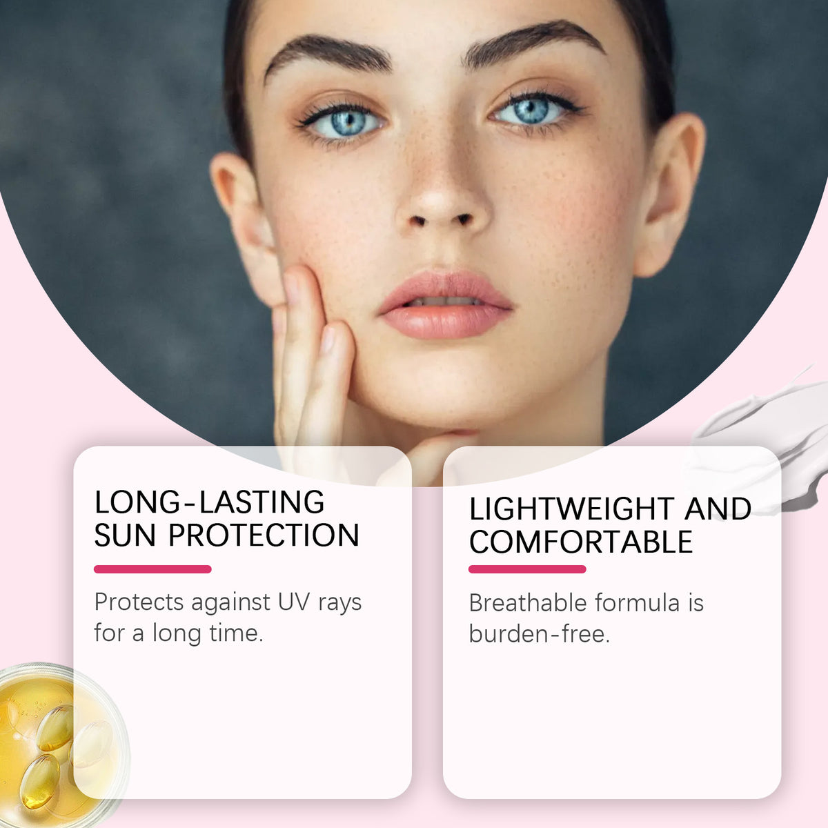 Breathable Outdoor Sunscreen Cream 50g - Lightweight Skin Protection