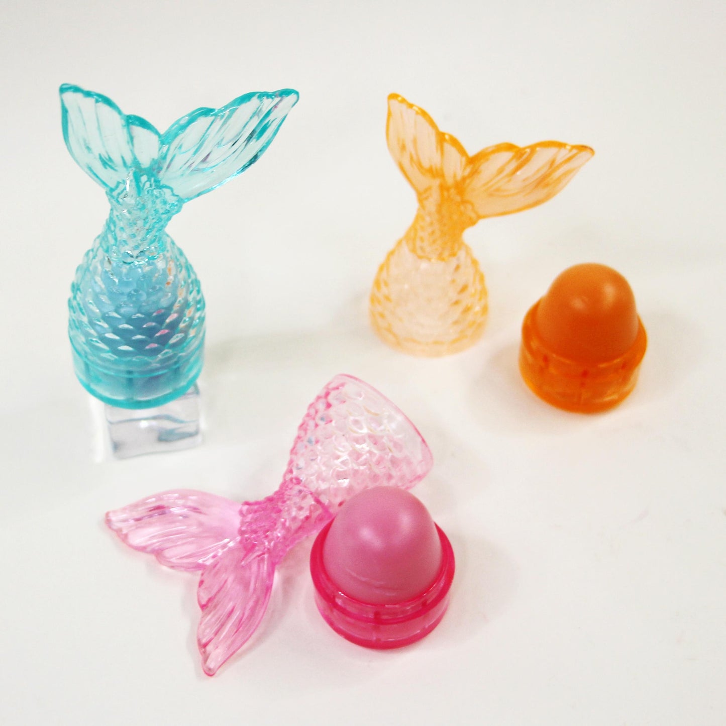 24-Pack Fishtail Mermaid Travel Lip Balm Set - Moisturizing Lip Care