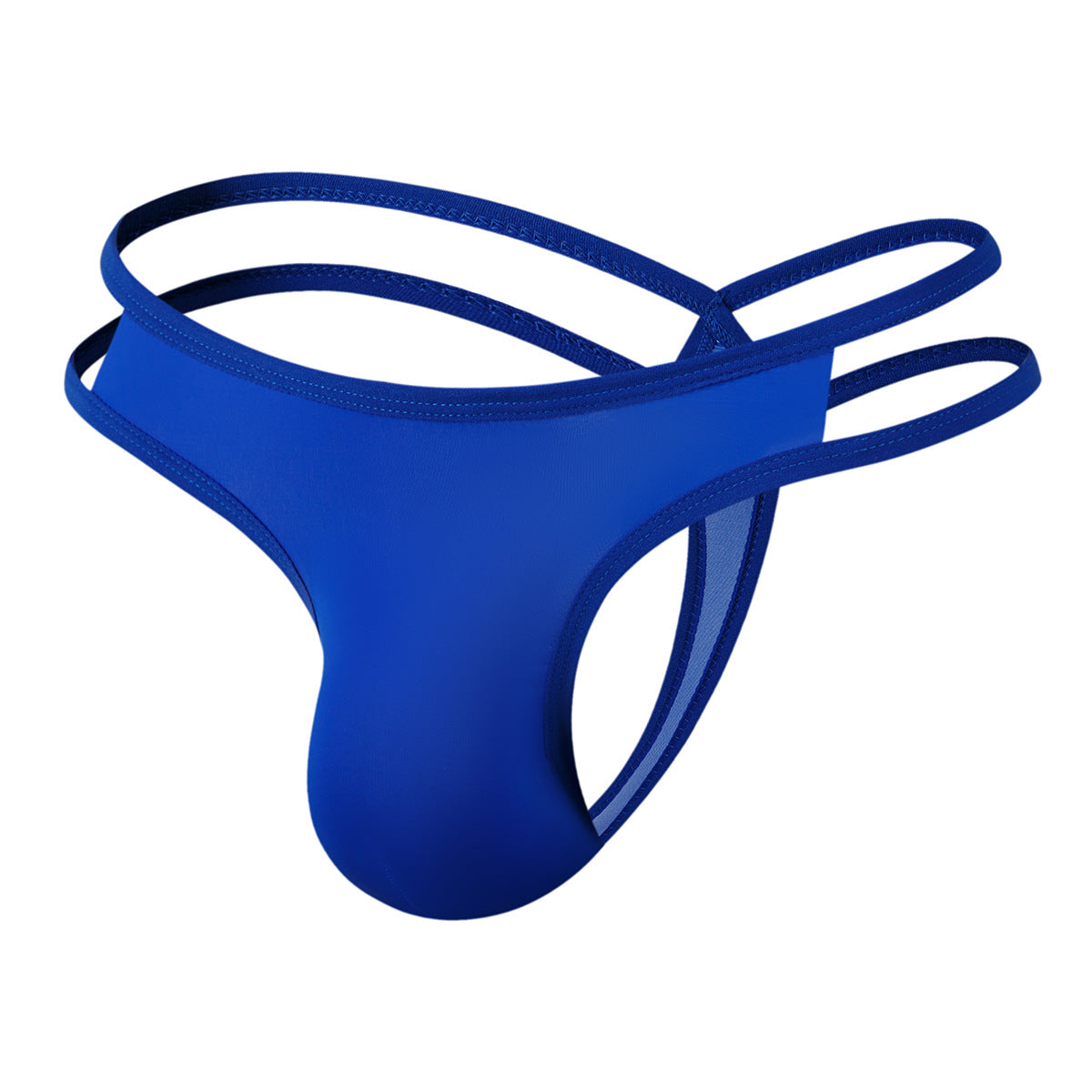 Men's Low Waist Silky Thong Underwear - Sexy Breathable Nylon Briefs