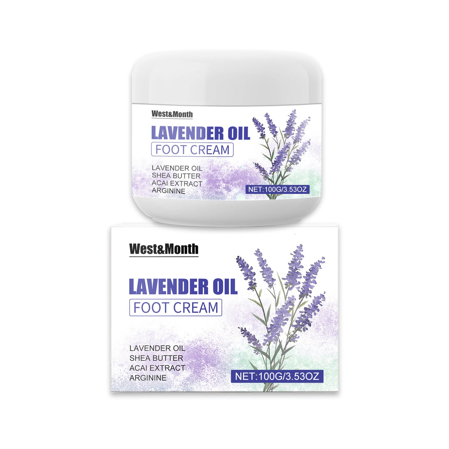 Lavender Oil Foot Cream - Deep Hydrating & Anti-Cracking Moisturizer