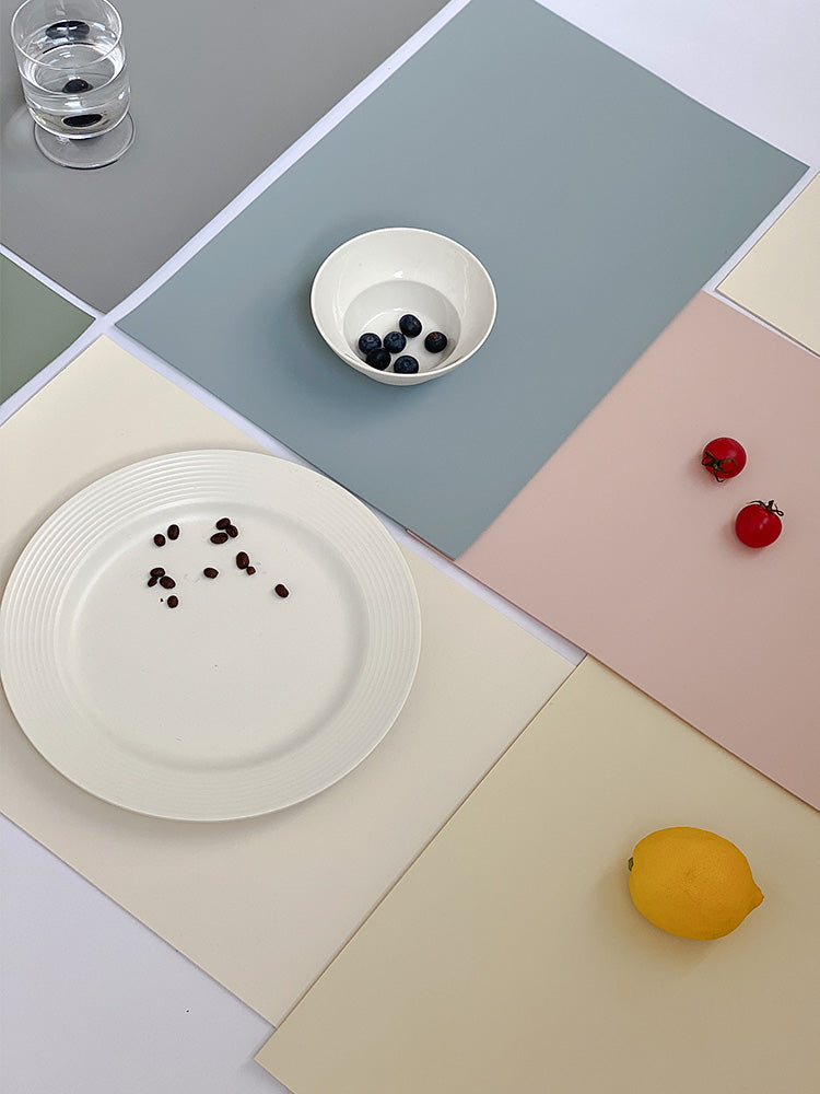 Waterproof Anti-Scald Leather Placemat for Nordic & Western Food