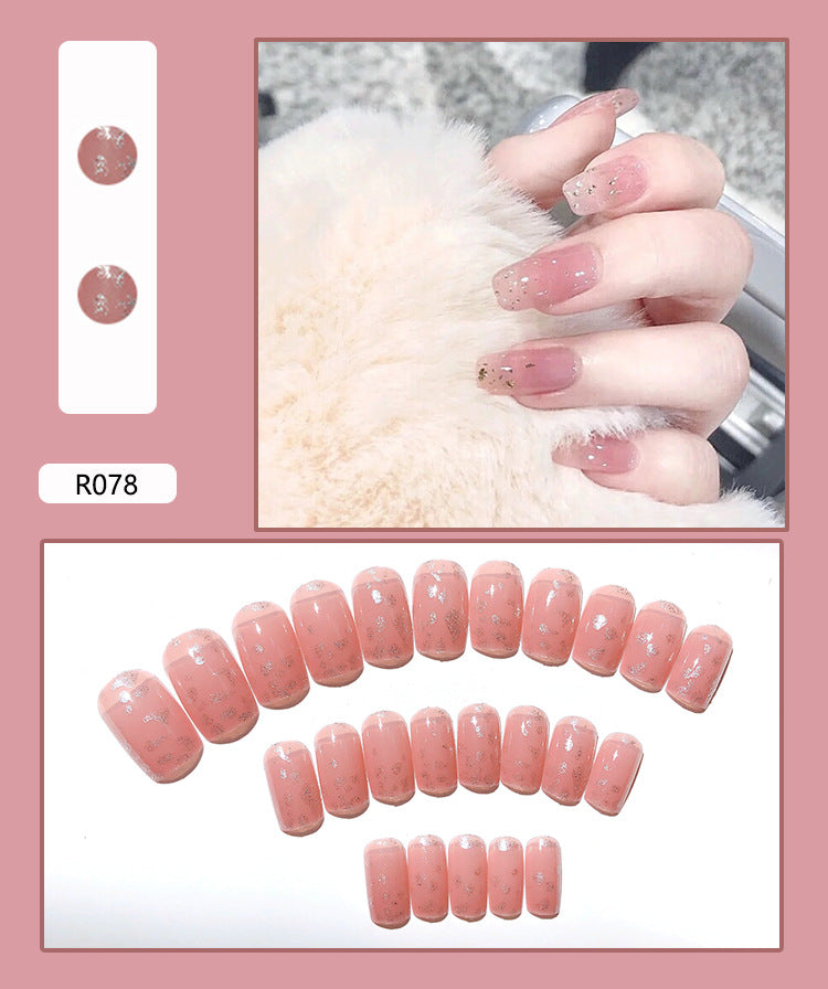 Removable Nail Stickers for Nail Art - 24 Pieces, Multiple Styles