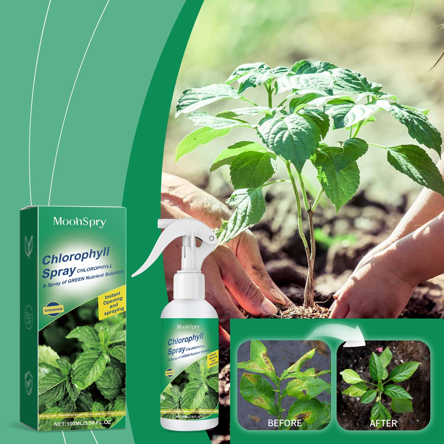 Plant Growth Nutrient Solution for Healthy Leaves & Resistance - Universalmaax