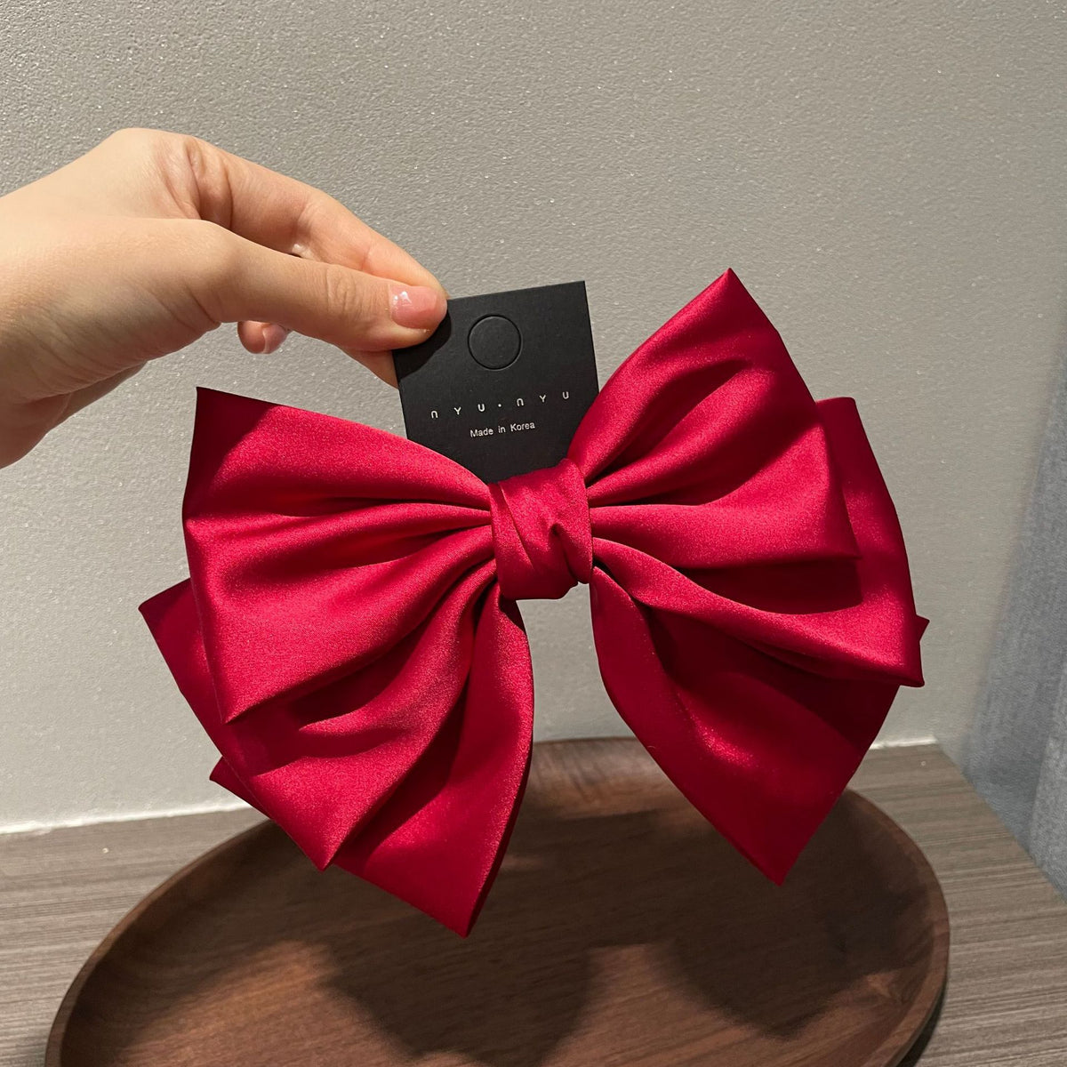 Women's Satin Bow Hair Clips - Elegant Hair Barrettes for Women