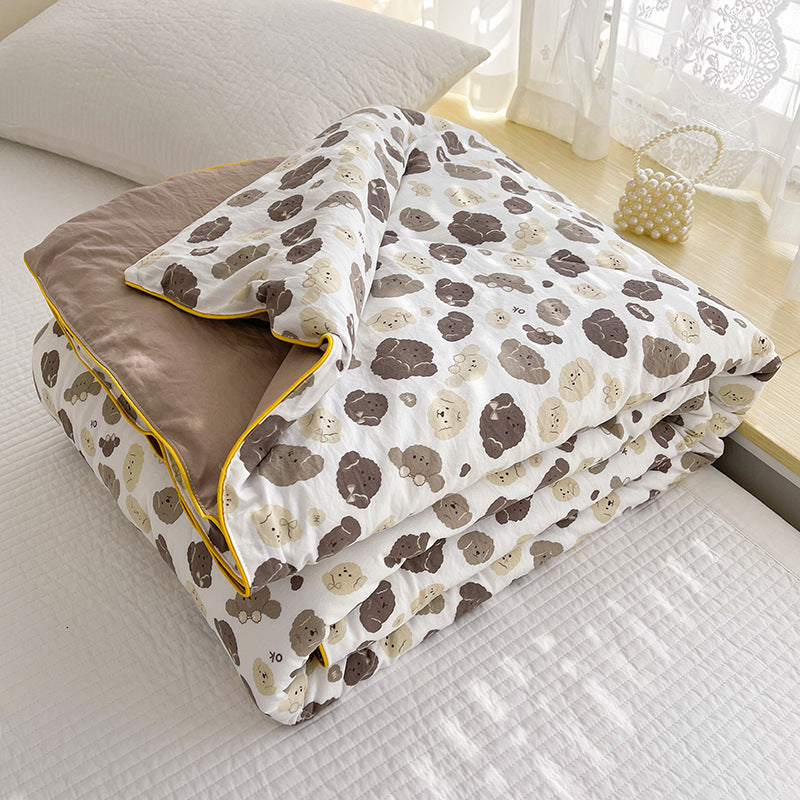 Cotton & Soybean Fiber Summer Quilt - Multiple Sizes & Patterns