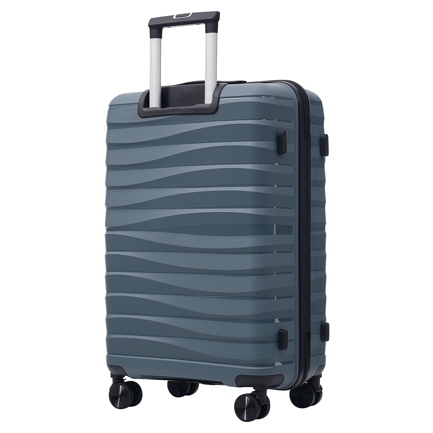 Premium 3-Piece Luggage Set with TSA Lock - 20, 24, 28 Inch, Grey-Blue