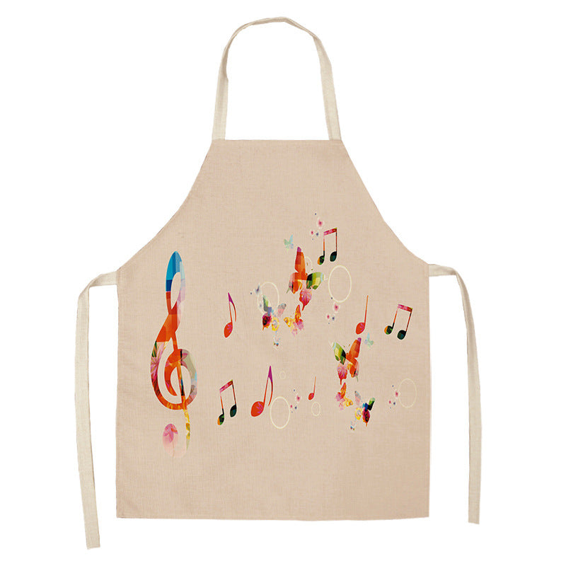 Digital Printing Linen Apron with Modern Design and Multiple Sizes