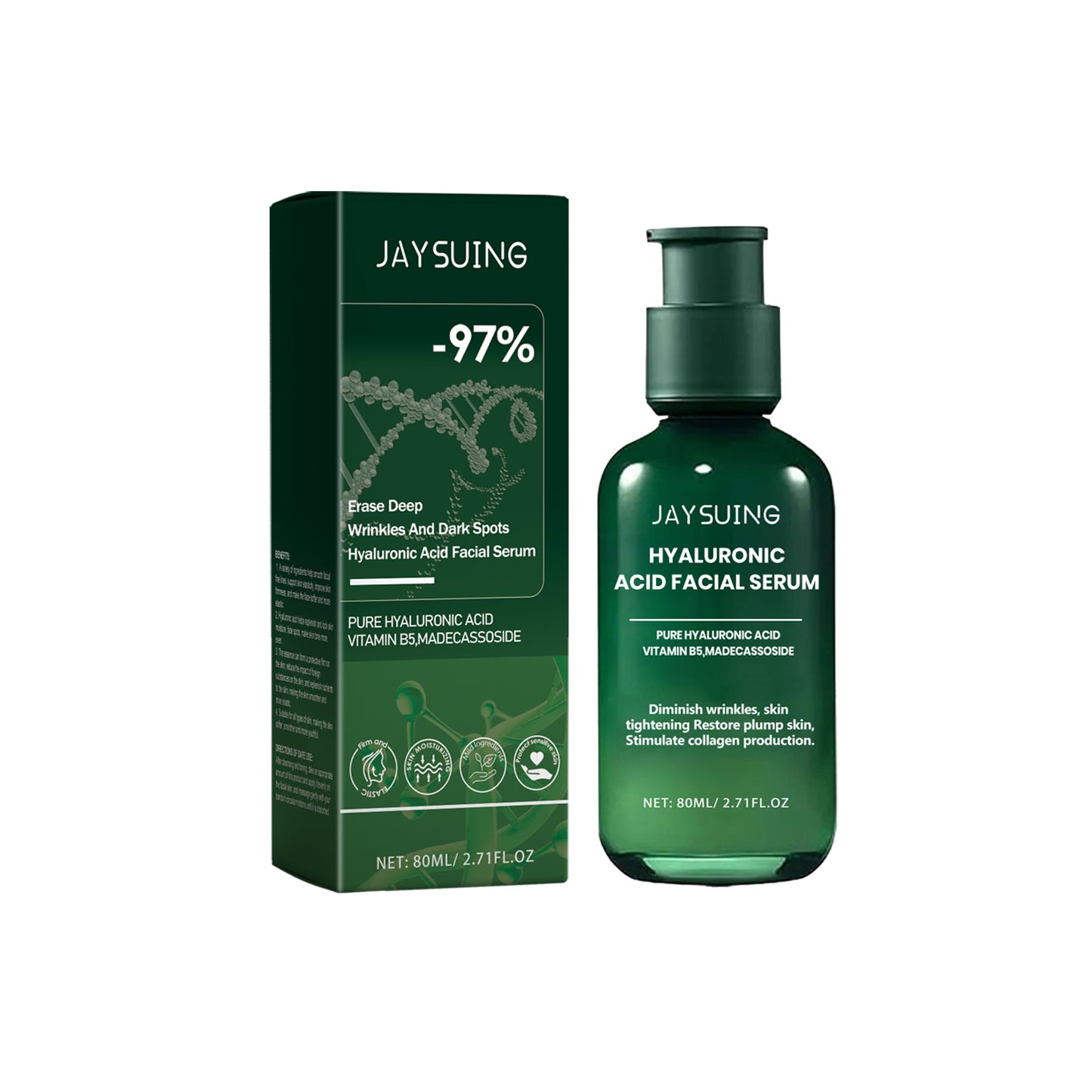 Anti-Wrinkle Moisturizing Serum with Niacinamide - Hydrating Facial Essence