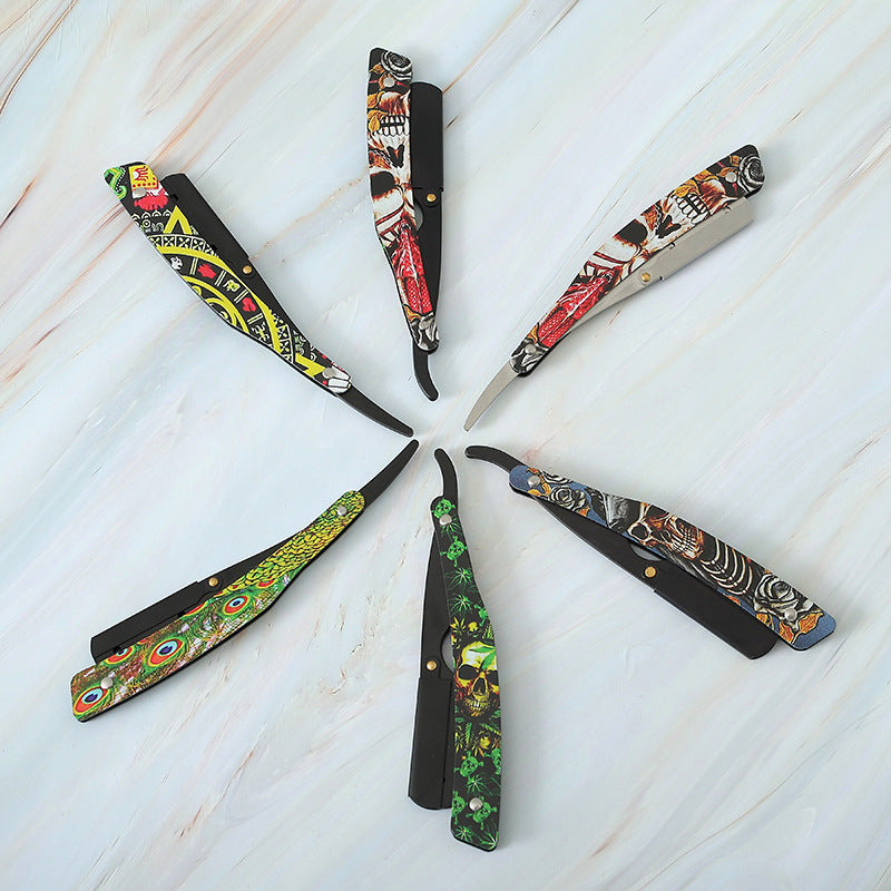 Manual Shaver for Skin Care - Clown Skull Design, Multiple Variants