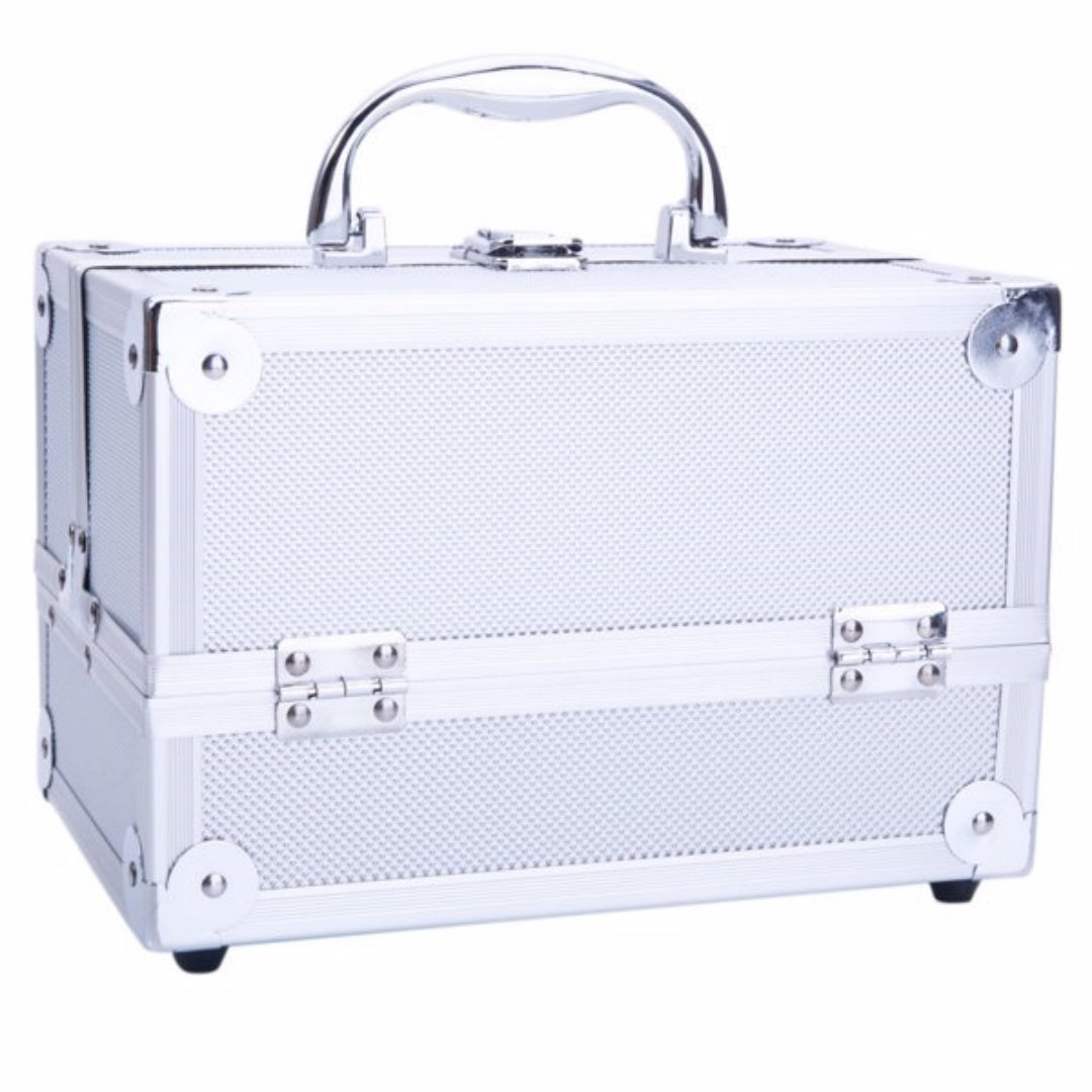 Aluminum Makeup Case with Mirror - Portable Organizer SM-2176