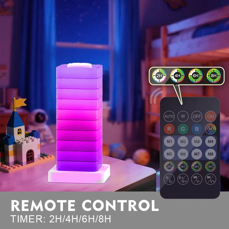 Stackable RGB Ambient Night Light - Custom Mood Lighting for Home & Gaming
