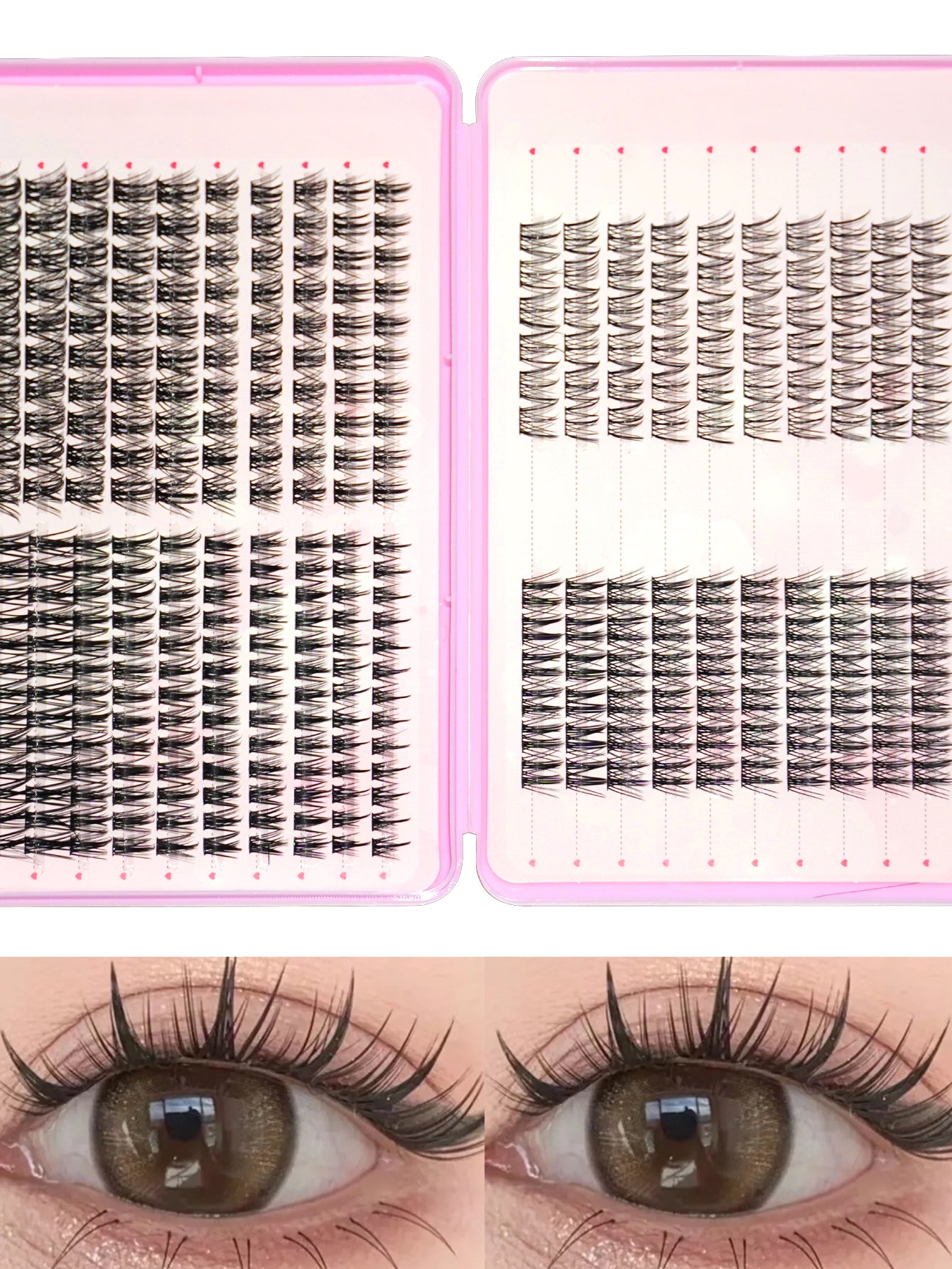 Hybrid False Eyelash Extension Set - Easy Application Eye Makeup