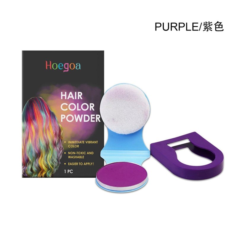 Purple Temporary Hair Color Compact, 1 Piece