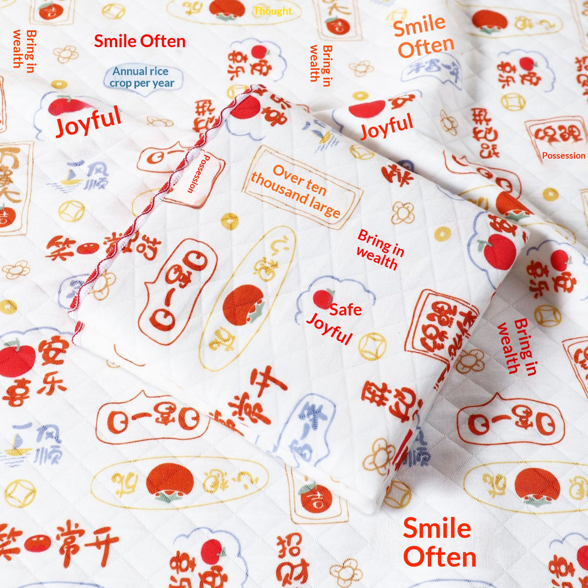 Baby Swaddle Blanket 85x85cm Cotton Newborn Bedding with Animal Prints