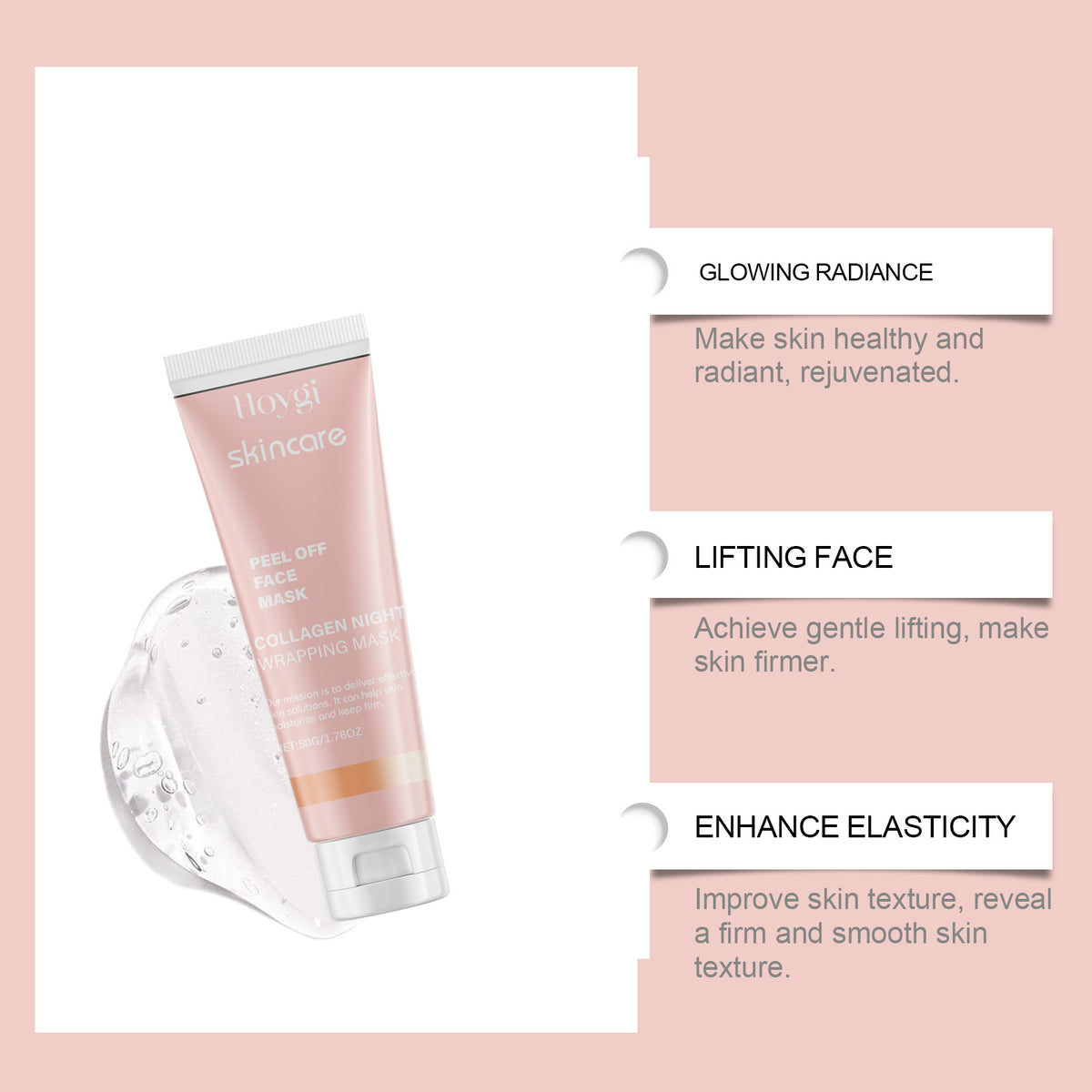 Hydrating Collagen Tearing Facial Mask with Hyaluronic Acid & Ceramide 50g