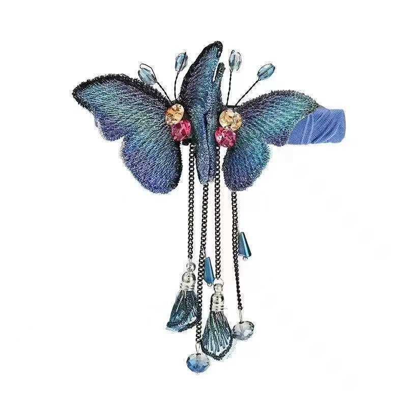 Elegant Butterfly Spring Hair Clip - Light Luxury Hair Accessories for Women