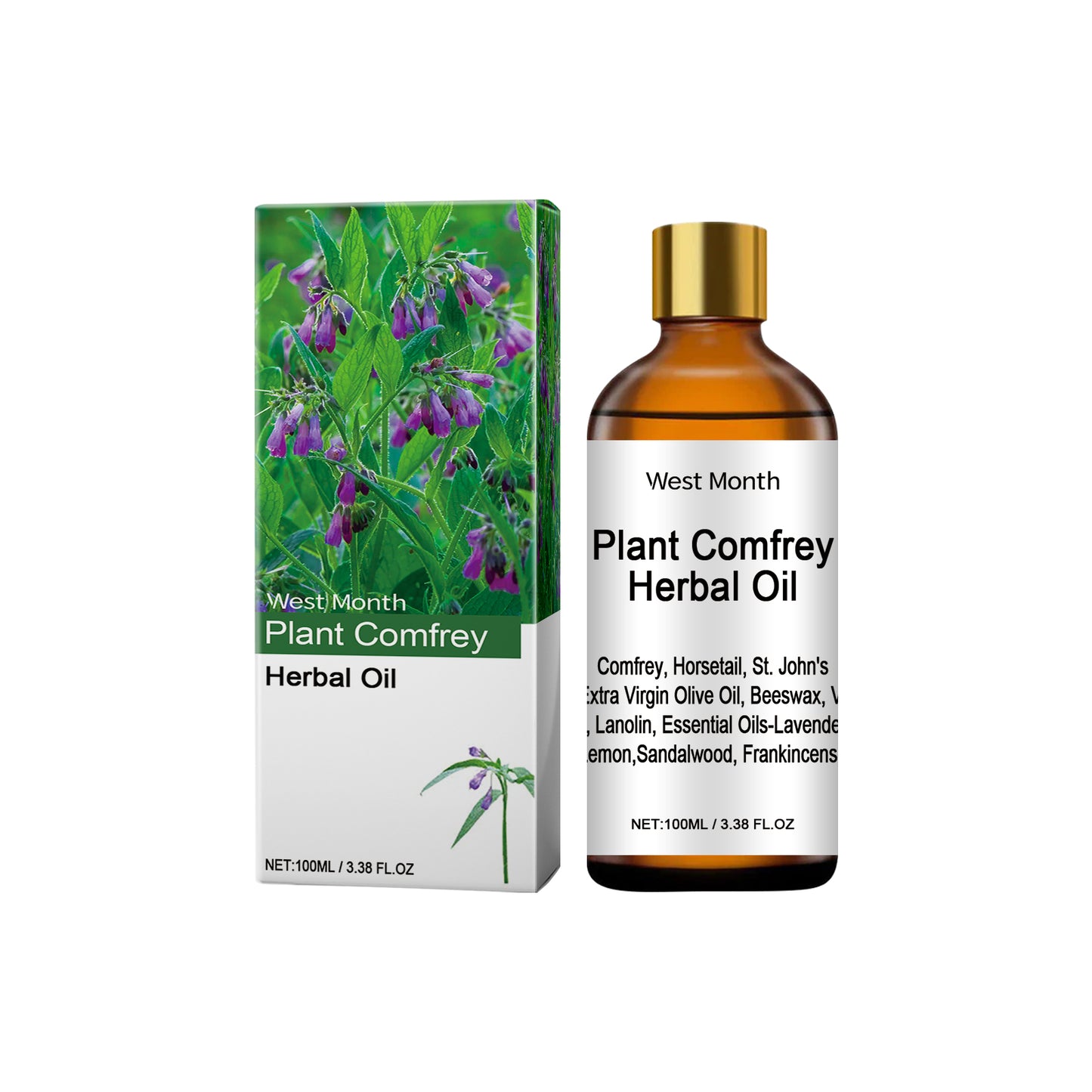 Herbal Joint Massage Oil - 100ml Moisturizing Essential Oil Blend