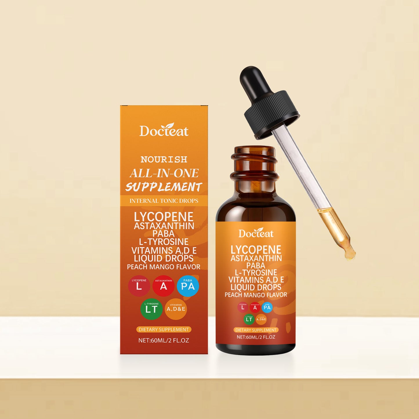 Nourishing Skin Support Drops with Vitamins & Extracts - 60ml