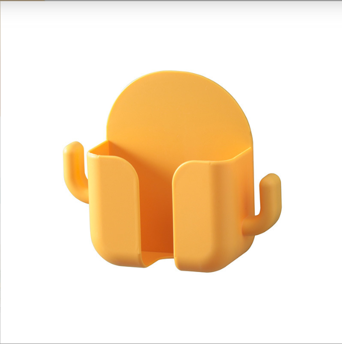 Wall-Mounted Cactus Storage Box - Yellow Decorative Organizer for Home