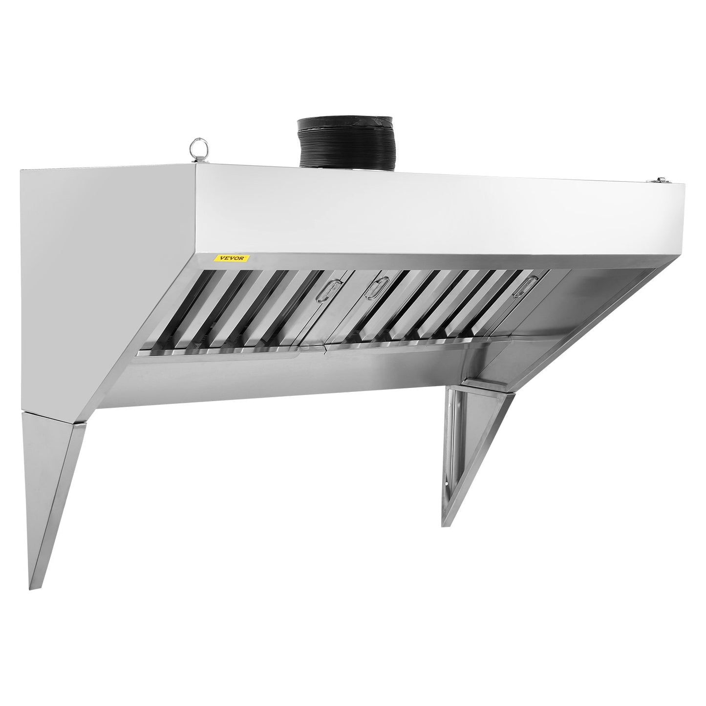 4FT Commercial Exhaust Hood - Stainless Steel Kitchen Vent Hood