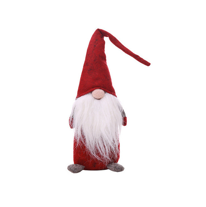 Christmas Tree Decorations Small Old Man Doll Ornaments - Faceless Standing Doll Set