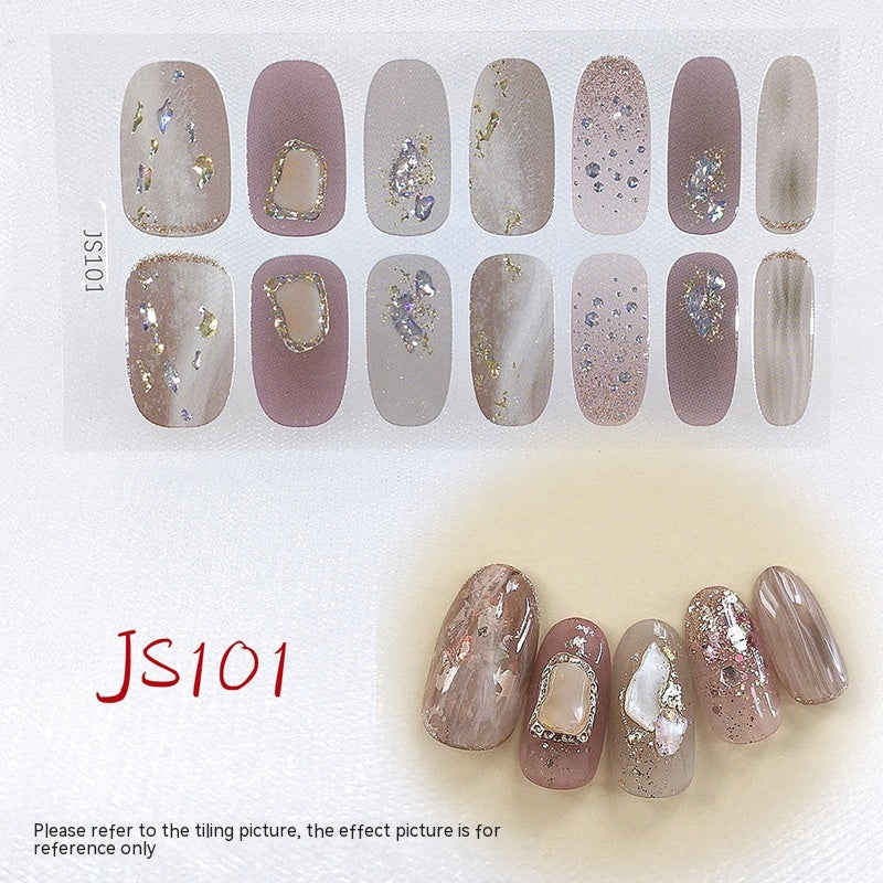 3D Crystal Nail Art Sticker Set - Crystal Glass Nail Film for Manicure