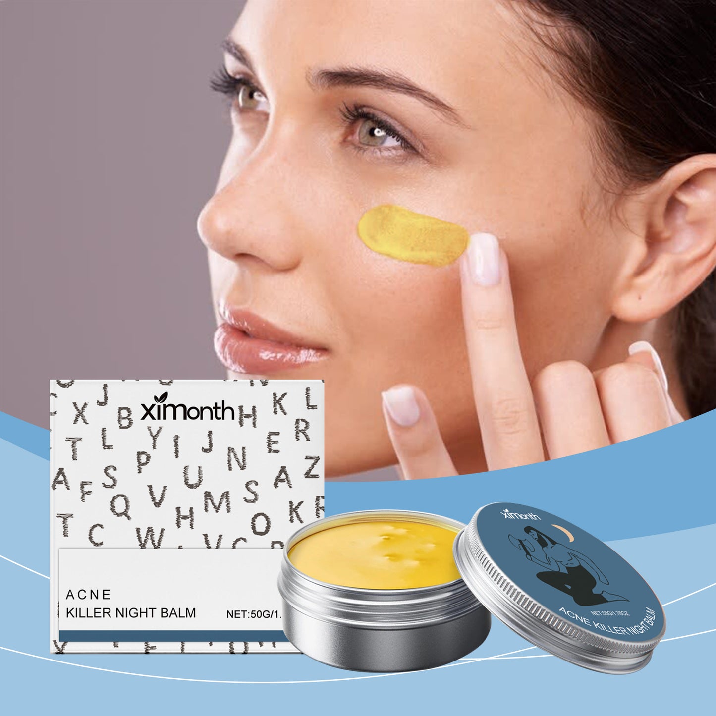 Moisturizing Acne Cream 50g - Gentle Skin Care for All Skin Types