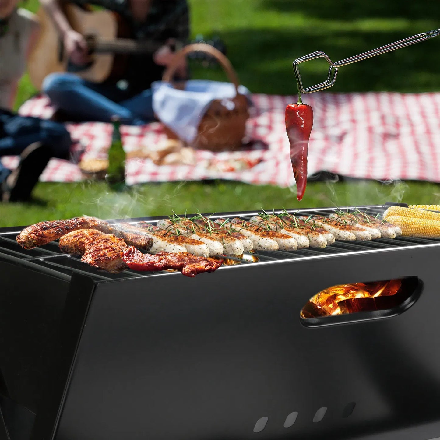 Portable Foldable BBQ Grill for Camping & Outdoor Travel