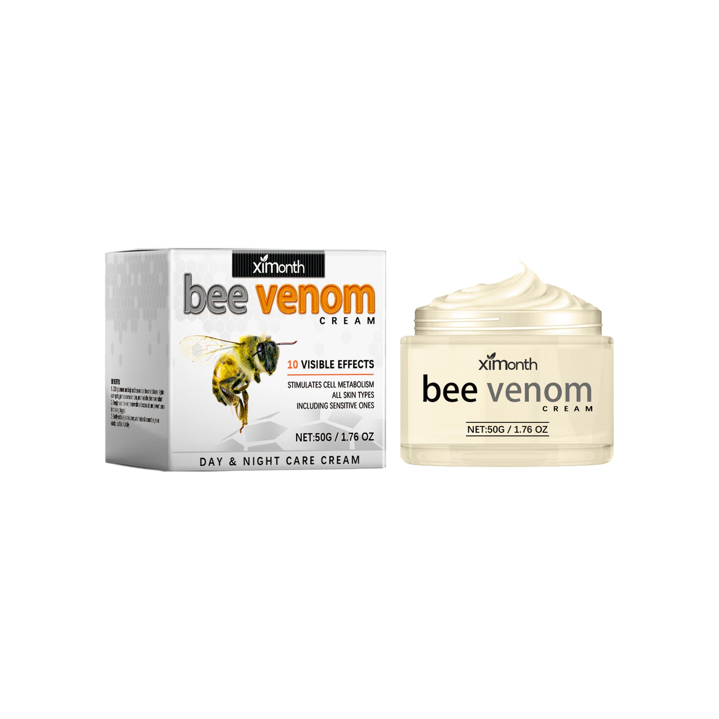 Bee Venom Anti-Wrinkle Firming Face Cream - Deep Hydrating Moisturizer